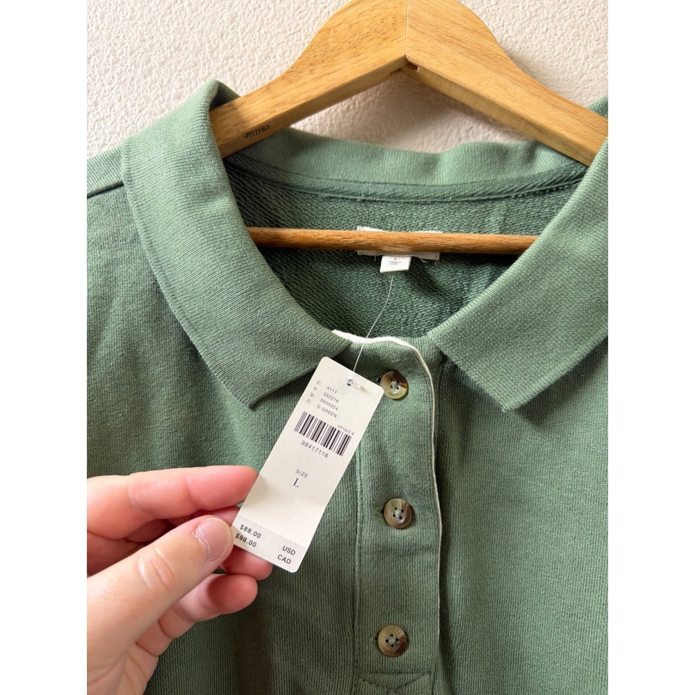 Women's NEW Pilcro Anthropologie Niki Bubble Sweatshirt Colorblock size Large - Picture 7 of 9